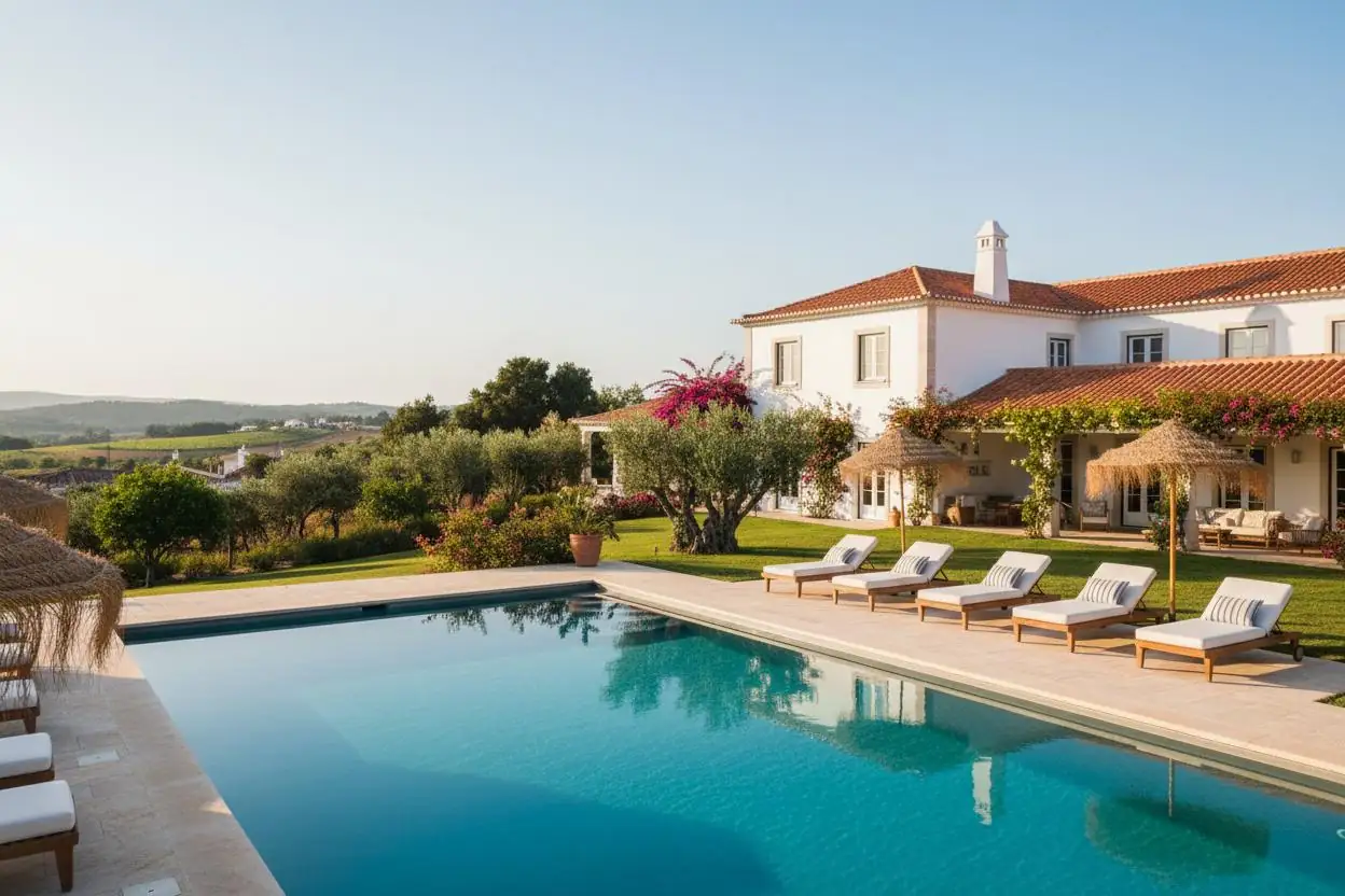 Portuguese villa with garden and pool